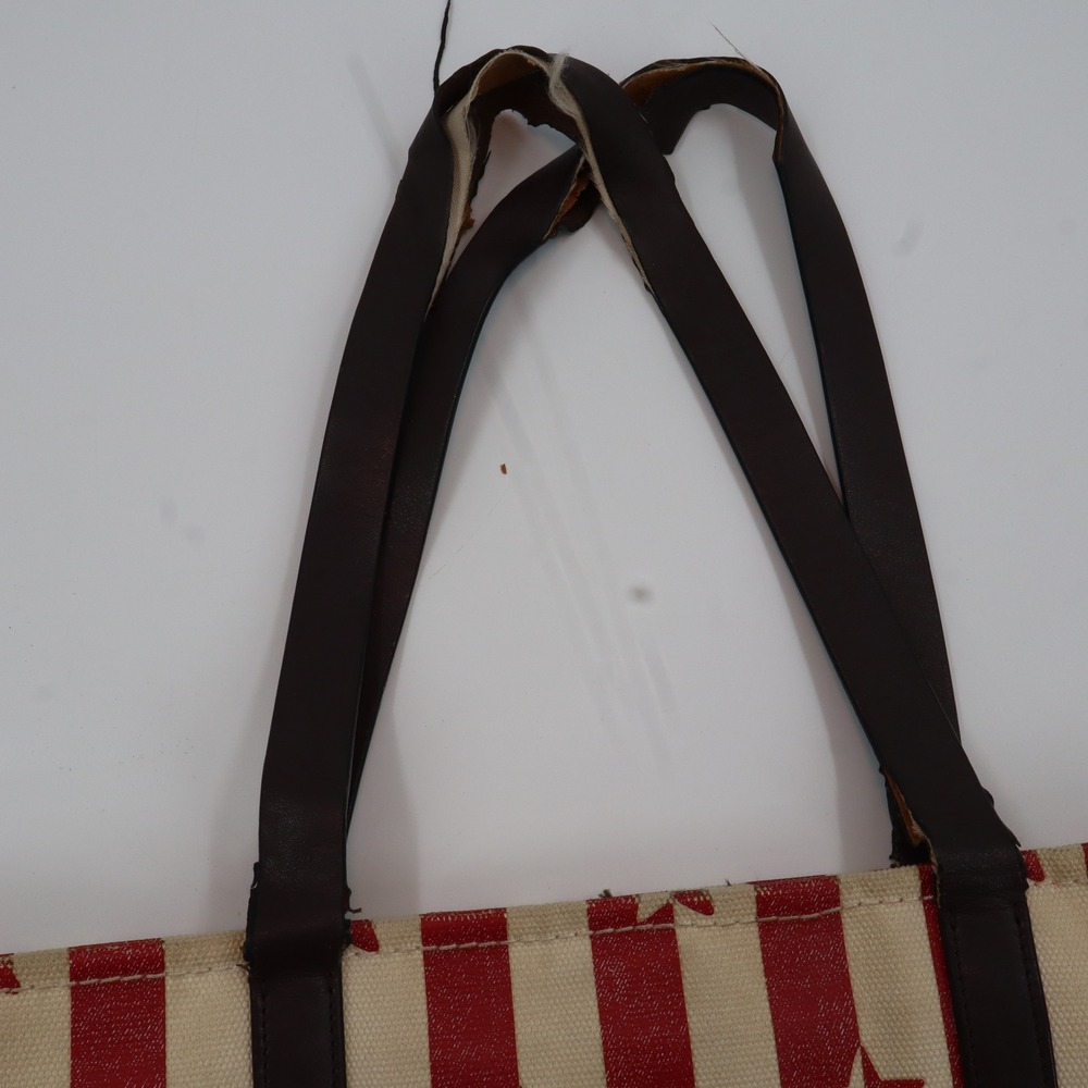 Coach Tote Bag Womens Large Red White Stars Stripes Americana Canvas D2047-1910 - Picture 12 of 15